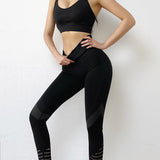 VISION line Yoga/Active wear leggings BLACK